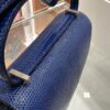 wsxc1782229744031_3 Liu Factory Constance Lizard Leather Gem Blue Silver Hardware 18cm Full Handmade