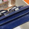 wsxc1782229744031_6 Liu Factory Constance Lizard Leather Gem Blue Silver Hardware 18cm Full Handmade