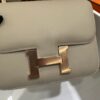 wsxc1782990541797_4 Liu Factory Constance Swift Leather 8L Ice Grey Rose Gold Hardware 24cm Full Handmade