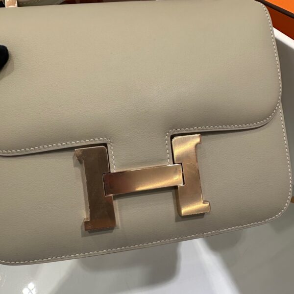 wsxc1782990541797_4 Liu Factory Constance Swift Leather 8L Ice Grey Rose Gold Hardware 24cm Full Handmade