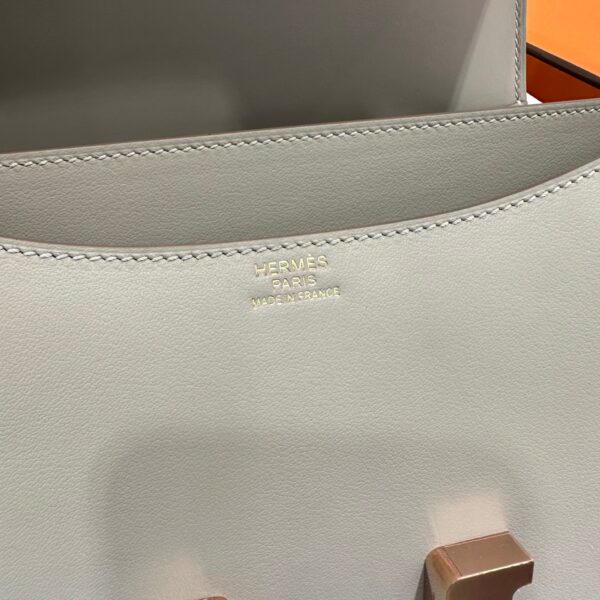 wsxc1782990541797_6 Liu Factory Constance Swift Leather 8L Ice Grey Rose Gold Hardware 24cm Full Handmade