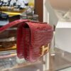 wsxc1782990559252_1 Liu Factory Constance Shiny Alligator Crocodile CK95 Ferrari Red Gold Hardware 18cm Full Handmade