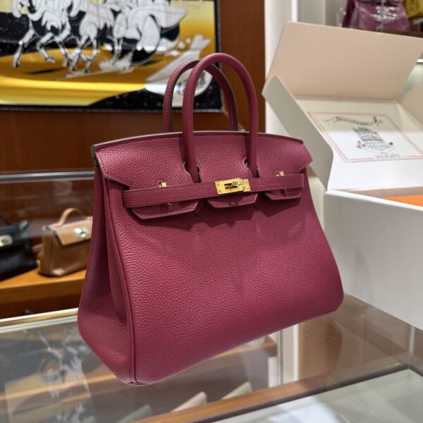 wsxc1782990676621_1 Liu Factory Birkin Togo Leather K1 Grenat Red Gold Hardware 25cm Full Handmade