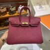 wsxc1782990676621_3 Liu Factory Birkin Togo Leather K1 Grenat Red Gold Hardware 25cm Full Handmade