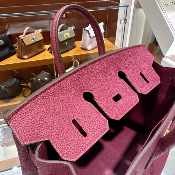 wsxc1782990676621_7 Liu Factory Birkin Togo Leather K1 Grenat Red Gold Hardware 25cm Full Handmade