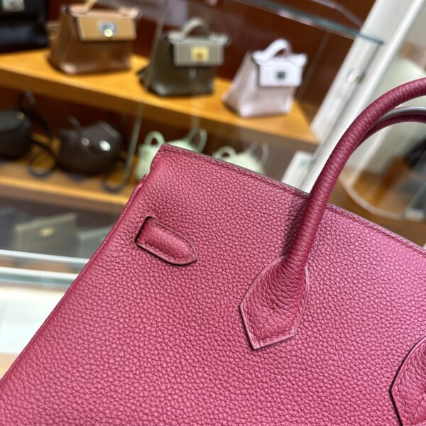 wsxc1782990676621_8 Liu Factory Birkin Togo Leather K1 Grenat Red Gold Hardware 25cm Full Handmade