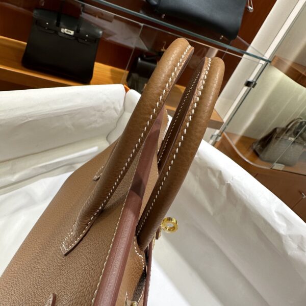 wsxc1782990809697_10 Liu Factory Birkin Togo Leather CK37 Golden Brown Gold Hardware 25cm Full Handmade