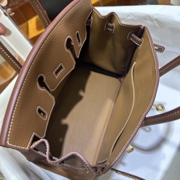 wsxc1782990809697_4 Liu Factory Birkin Togo Leather CK37 Golden Brown Gold Hardware 25cm Full Handmade