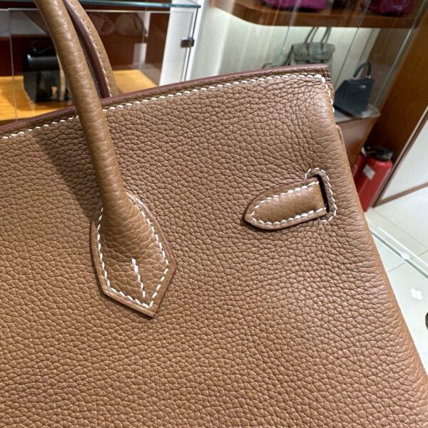 wsxc1782990809697_6 Liu Factory Birkin Togo Leather CK37 Golden Brown Gold Hardware 25cm Full Handmade
