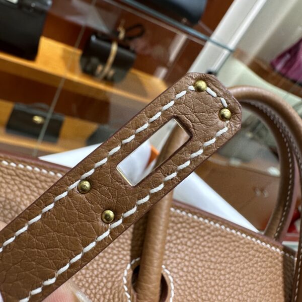 wsxc1782990809697_8 Liu Factory Birkin Togo Leather CK37 Golden Brown Gold Hardware 25cm Full Handmade