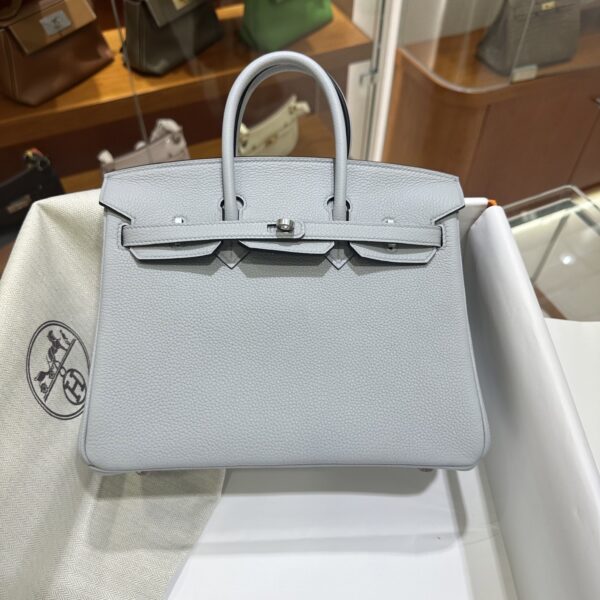 wsxc1782990830532_0-1 Liu Factory Birkin Togo Leather P0 Gris Grey Silver Hardware 25cm Full Handmade