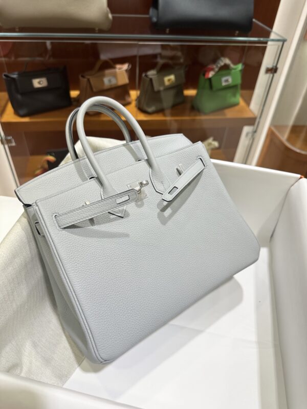 wsxc1782990830532_3 Liu Factory Birkin Togo Leather P0 Gris Grey Silver Hardware 25cm Full Handmade