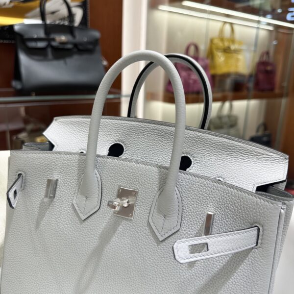 wsxc1782990830532_5 Liu Factory Birkin Togo Leather P0 Gris Grey Silver Hardware 25cm Full Handmade