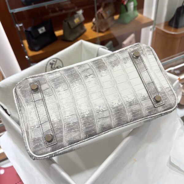 wsxc1782990863581_2 Liu Factory Birkin Matte Crocodile Leather Himalaya Silver Hardware 25cm Full Handmade