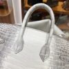 wsxc1782990863581_8 Liu Factory Birkin Matte Crocodile Leather Himalaya Silver Hardware 25cm Full Handmade