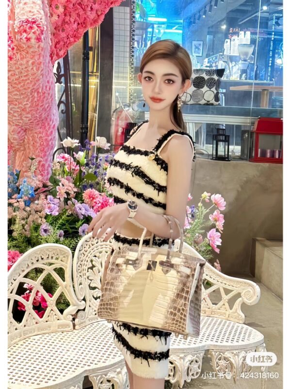 wsxc1782990867374_3 Liu Factory Birkin Matte Crocodile Leather Himalaya Silver Hardware 25cm Full Handmade