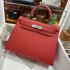 wsxc1782990891522_12 Liu Factory Kelly Chevre Leather Q5 Chinese Red Silver Hardware 28cm Full Handmade