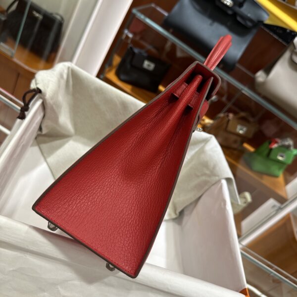wsxc1782990891522_4 Liu Factory Kelly Chevre Leather Q5 Chinese Red Silver Hardware 28cm Full Handmade