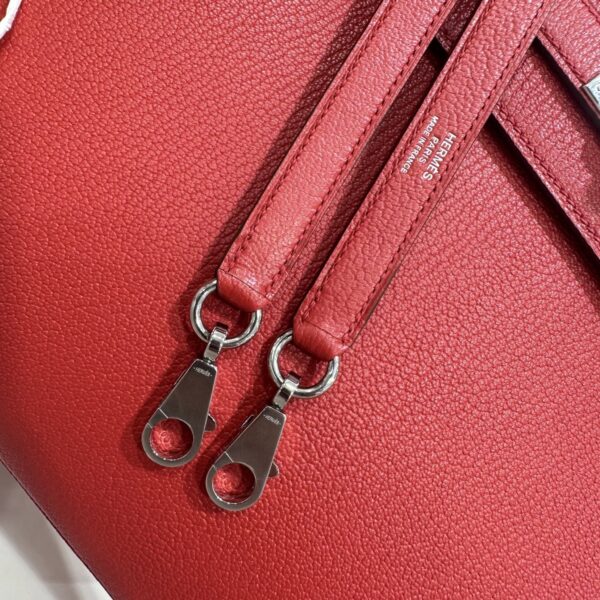 wsxc1782990891522_7 Liu Factory Kelly Chevre Leather Q5 Chinese Red Silver Hardware 28cm Full Handmade