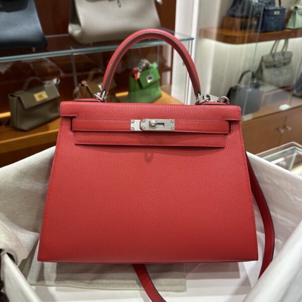 wsxc1782990891522_9 Liu Factory Kelly Chevre Leather Q5 Chinese Red Silver Hardware 28cm Full Handmade