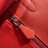 wsxc1782990891599_16 Liu Factory Kelly Chevre Leather Q5 Chinese Red Silver Hardware 28cm Full Handmade