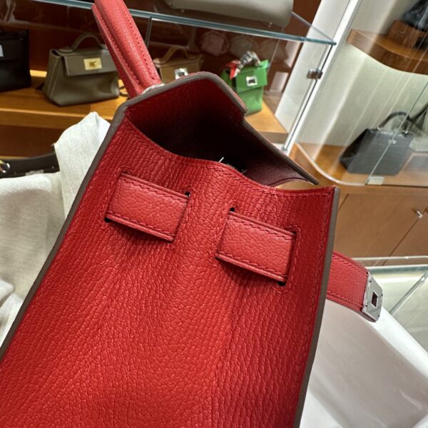 wsxc1782990891940_19 Liu Factory Kelly Chevre Leather Q5 Chinese Red Silver Hardware 28cm Full Handmade