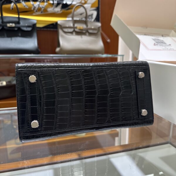 wsxc1782990986112_2 Liu Factory Birkin Matte Alligator Crocodile CK89 Black Silver Hardware 25cm Full Handmade