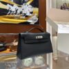 wsxc1782991257275_1 Liu Factory Mini Kelly pochette Swift Leather CK89 Black Silver Hardware 22cm Full Handmade
