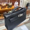 wsxc1782991257275_3 Liu Factory Mini Kelly pochette Swift Leather CK89 Black Silver Hardware 22cm Full Handmade