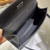 wsxc1782991257275_6 Liu Factory Mini Kelly pochette Swift Leather CK89 Black Silver Hardware 22cm Full Handmade