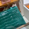 wsxc1782991291364_7 Liu Factory Mini Kelly Pochette Shiny Alligator Crocodile Gem Green Gold Hardware 22cm Full Handmade
