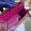 wsxc1782991313031_10 Liu Factory Mini Kelly Pochette Shiny Alligator Crocodile Rose Purple Pink Gold Hardware 22cm Full Handmade