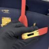 wsxc1784649183312_6 Liu Factory Factory Birkin Epsom Leather Gem Blue & Red Gold Hardware 30cm Full Handmade