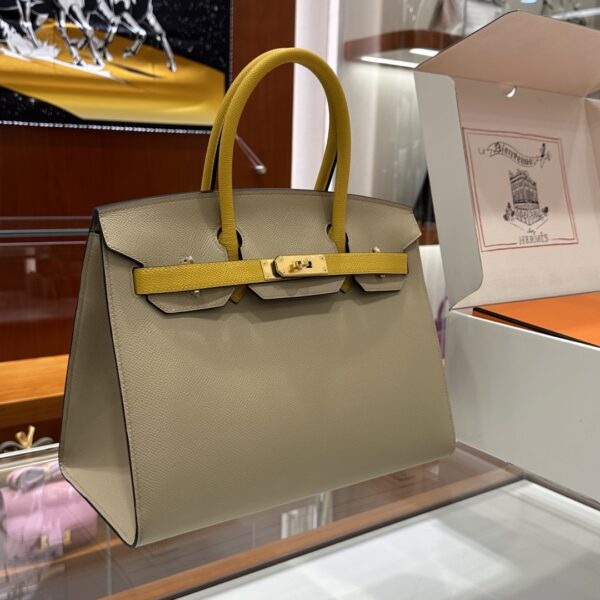 wsxc1784649237630_0-1 Liu Factory Factory Birkin Epsom Leather Khaki & Yellow Gold Hardware 30cm Full Handmade