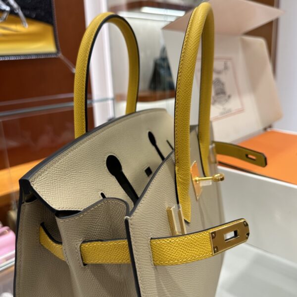 wsxc1784649237630_2 Liu Factory Factory Birkin Epsom Leather Khaki & Yellow Gold Hardware 30cm Full Handmade