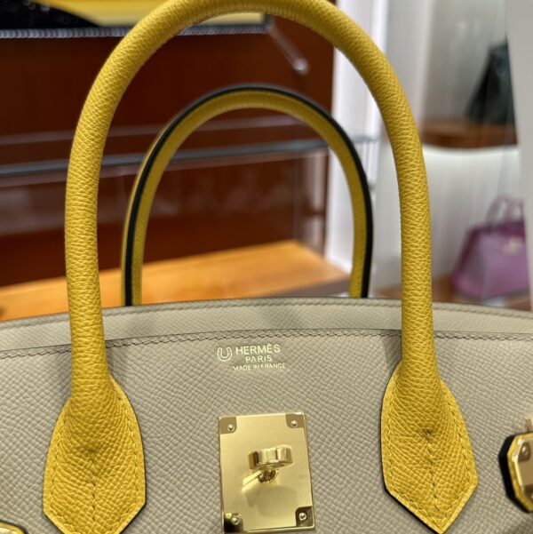 wsxc1784649237630_4 Liu Factory Factory Birkin Epsom Leather Khaki & Yellow Gold Hardware 30cm Full Handmade