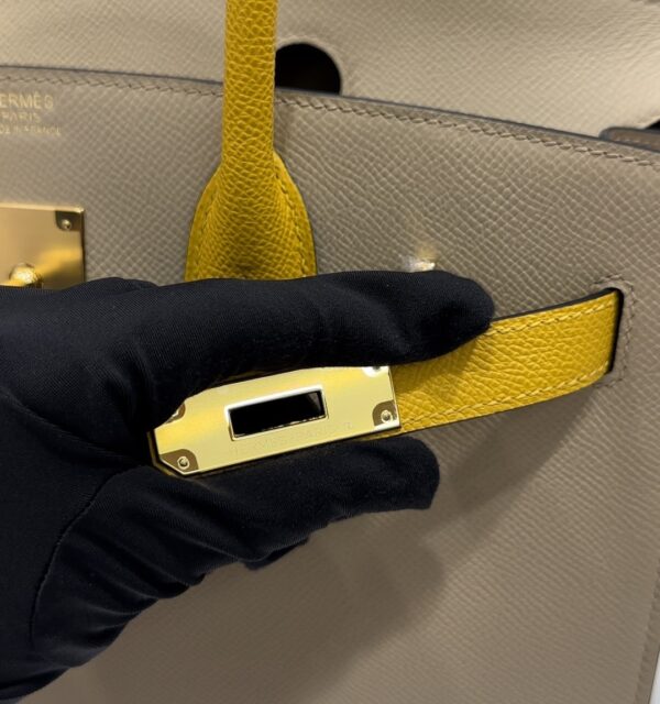 wsxc1784649237630_5 Liu Factory Factory Birkin Epsom Leather Khaki & Yellow Gold Hardware 30cm Full Handmade