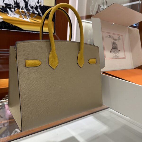 wsxc1784649237630_6 Liu Factory Factory Birkin Epsom Leather Khaki & Yellow Gold Hardware 30cm Full Handmade