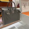 wsxc1784649265107_1 Liu Factory Factory Birkin Epsom Leather Deep Grey Silver Hardware 25cm Full Handmade