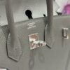 wsxc1784649265107_4 Liu Factory Factory Birkin Epsom Leather Deep Grey Silver Hardware 25cm Full Handmade