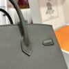 wsxc1784649265107_5 Liu Factory Factory Birkin Epsom Leather Deep Grey Silver Hardware 25cm Full Handmade