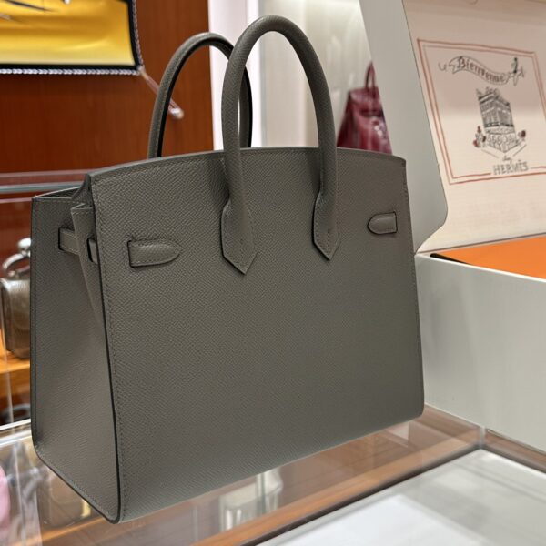 wsxc1784649265107_7 Liu Factory Factory Birkin Epsom Leather Deep Grey Silver Hardware 25cm Full Handmade