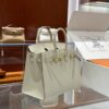 wsxc1784649295229_1 Liu Factory Factory Birkin Epsom Leather Cream White Gold Hardware 25cm Full Handmade