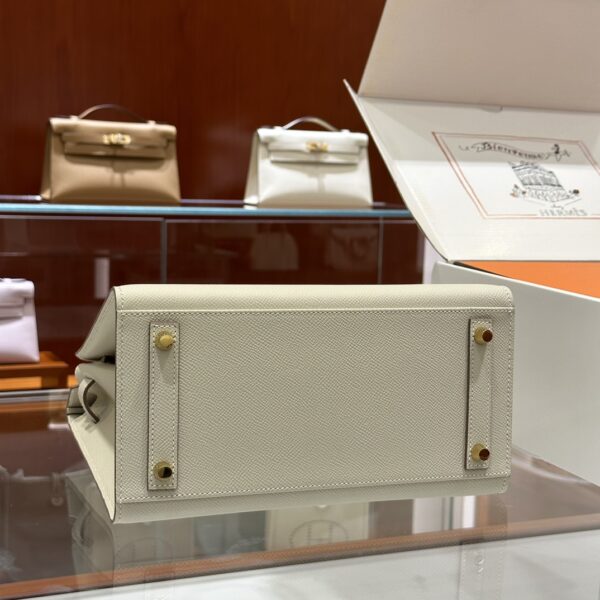 wsxc1784649295229_3 Liu Factory Factory Birkin Epsom Leather Cream White Gold Hardware 25cm Full Handmade