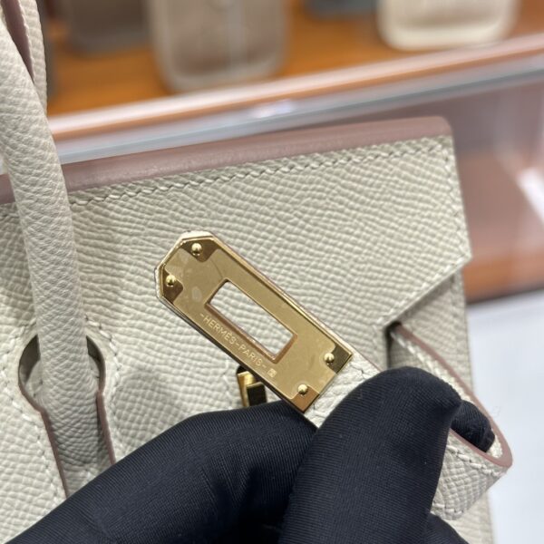 wsxc1784649297780_3 Liu Factory Factory Birkin Epsom Leather Cream White Gold Hardware 25cm Full Handmade