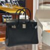 wsxc1784907016666_2 Liu Factory Factory Birkin Swift Leather Black & Red Silver Hardware 30cm Full Handmade