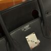 wsxc1784907016666_4 Liu Factory Factory Birkin Swift Leather Black & Red Silver Hardware 30cm Full Handmade