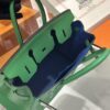 wsxc1784907051423_7 Liu Factory Factory Birkin Swift Leather Bamboo Green Silver Hardware 30cm Full Handmade