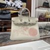 wsxc1784907083510_0 Liu Factory Factory Birkin in & out Swift Leather White Silver Hardware 25cm Full Handmade