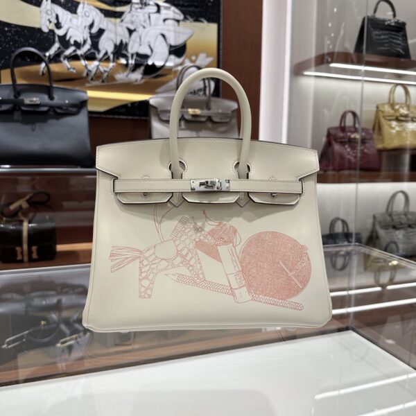wsxc1784907083510_0 Liu Factory Factory Birkin in & out Swift Leather White Silver Hardware 25cm Full Handmade